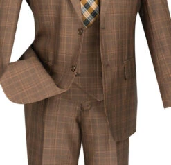 Renaissance Collection - Regular Fit 3 Piece Suit Chestnut -Alberto Nardoni Shop 01 VIN V2RW 7 CHESTNUT 16 4 de7ed940 d6d1 4495 83c7 982c7d96ee51