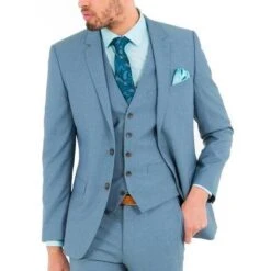 Dusty Blue Groomsmen Suits