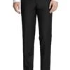 "Black Slim Fit Wool Dress Pants For Men - Stylish & Comfortable"