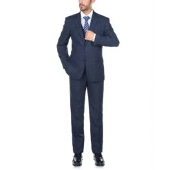 San Gemini Collection - 3 Piece Suit 2 Buttons Blue Glen Plaid Regular Fit -Alberto Nardoni Shop 1 8e3ec2d4 7e2d 4541 aa76 1552ed5c72d6