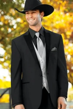 Smoking Traje - Esmoquin - Smoking Para Hombre - Country Wedding Suits Black Tuxedo
