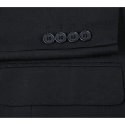 Slim Fit 2 Piece Black Double Breasted Peak Lapel Tuxedo -Alberto Nardoni Shop 201 1 BUTTONS