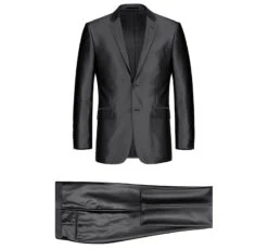 Black Slim Fit Sharkskin Italian Styled 2 Piece Suit -Alberto Nardoni Shop 207 1 1 5e961f7c be31 4e3b 8e95 722b15ed16db
