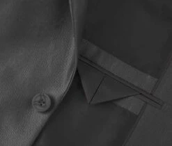 Black Regular Fit Sharkskin Italian Styled 2 Piece Suit -Alberto Nardoni Shop 207 1 4