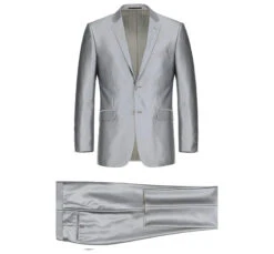 Gray Regular Fit Sharkskin Italian Styled 2 Piece Suit -Alberto Nardoni Shop 207 2 2 faddba91 fb67 430f 9032 d925dc062e10