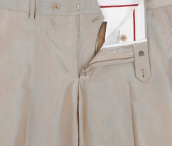 Beige Regular Fit Sharkskin Italian Styled 2 Piece Suit -Alberto Nardoni Shop 207 3 6