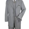 Gangster Suit - Mobster Suit - Mafia Suit For Mens 6 Button Double Breasted Gangster Vest Zoot Suit In Grey