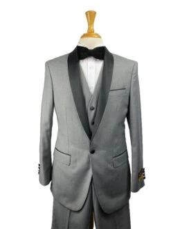 29C-Tux-Shawl Lt-Gray-Black -Tuxedo WholesaleDistributors
