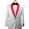 32-C-TUX-SH WHITE-RED -Tuxedo WholesaleDistributors