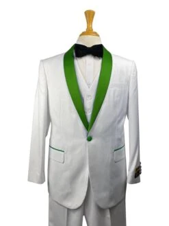 34-C-TUX-SHAWL WHITE-HUNTR -Tuxedo WholesaleDistributors