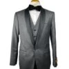 36-C-35-C-TUX-SHAWL CHARCOAL-BLK -Tuxedo WholesaleDistributors