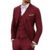 Mehroon Big And Tall Linen Suit