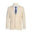 Men's Tan 2-Piece Slim Fit Linen Suit