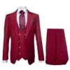 Rossi Man Bond Collection RM1777 – Premium Red Slim Fit 3-Piece Suit For Men
