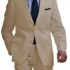 Tan Linen Suit - Children Kids Boys Sizes Light Weight Two Buttons Toddler Suits