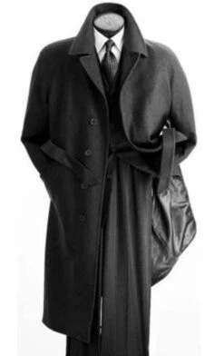 Belt Coat Mens Full Length Overcoat - Wholesale Coat - Wholesale Winter Coats -Alberto Nardoni Shop Belt Coat Black Coats