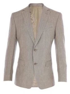 Tan Linen Suit - Dark Tan And Taupe Big And Tall Linen Suit -Alberto Nardoni Shop Big and Tall Linen Suits4