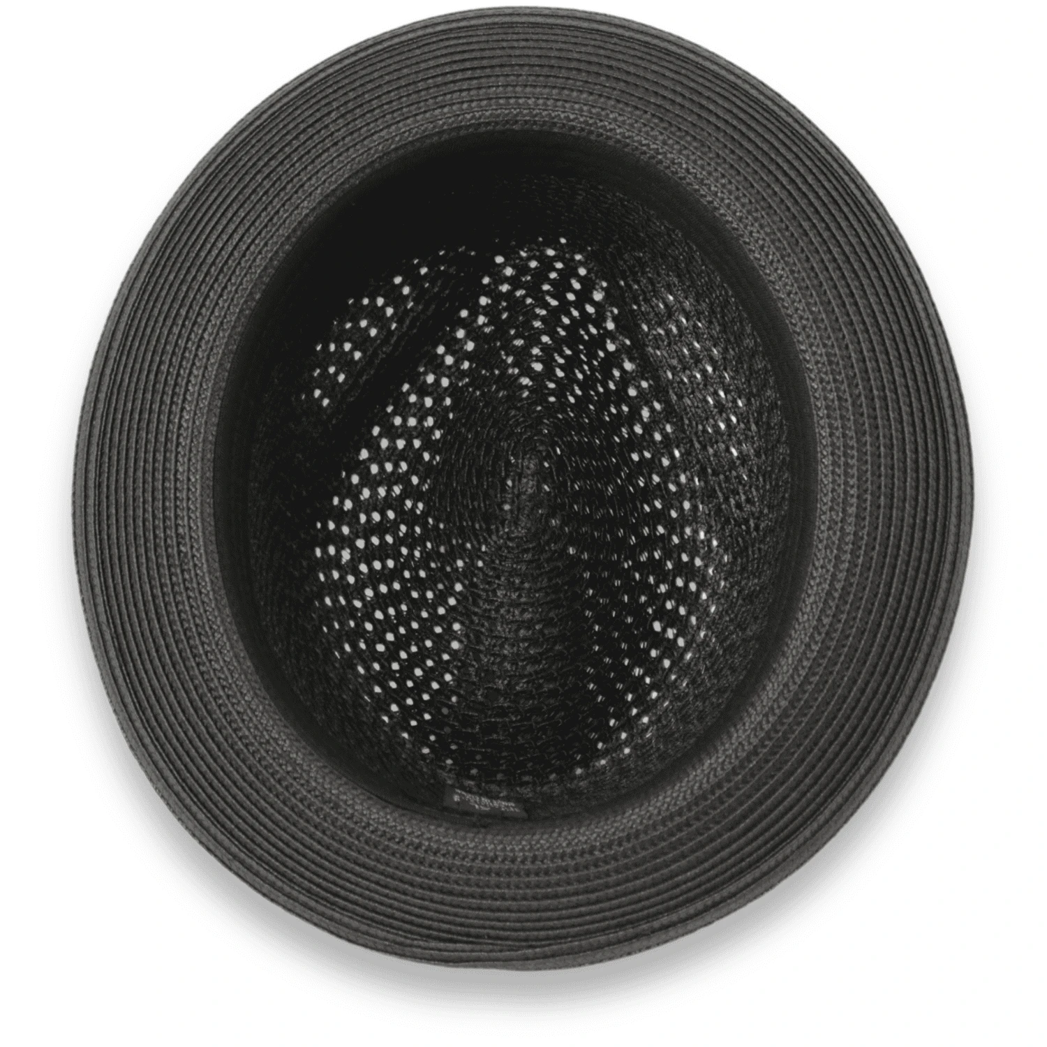 Castor Crushable Straw Hat Fedora In Black 3 Castor Crushable Straw Hat Fedora In Black - Image 3