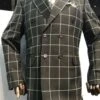 Black And White Plaid Suit Jacket - Mens Black Double Breasted Blazer