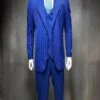 Great Gatsby Guy Costumes - Blue Suit With Double Breasted Vest