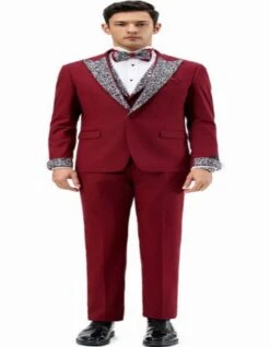 Burgundy Prom Tuxedo - Perfect Wedding Suit Vested Rhinestone Lapelled 5 Burgundy Prom Tuxedo - Perfect Wedding Suit Vested Rhinestone Lapelled -Alberto Nardoni Shop Burgundy Prom Tuxedos