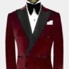 Double Breasted Tuxedo - Velvet Tuxedo Dinner Jacket In Black - Navy - Emerald Green - Burgundy