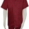 Burgundy Linen Suit - Burgundy Summer Outfit Suit