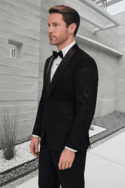 Men's Black Paisley Velvet Smoking Jacket Tuxedo With Vested Double Breasted Prom & Wed -Alberto Nardoni Shop ChatGPTImageJun26 2025 11 55 02AM