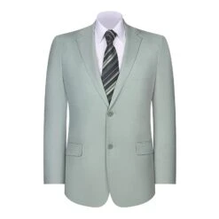 Mens Blazer Classic Fit Sport Coat Two Buttons Lightweight Suit Jacket Iceberg Green
