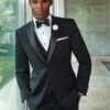 Western Suit - Trajes Para Hombres- Cowboy Formal Attire - Trajes De Novio Black Single Breasted