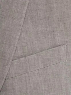 Tan Linen Suit - 2 Button Dark Tan Wedding / Prom Outfit ~ Taupe 100% Linen For Beach Wedding Outfit Fabric Suit Flat Front Pants -Alberto Nardoni Shop Dark Tan Beach Suit4