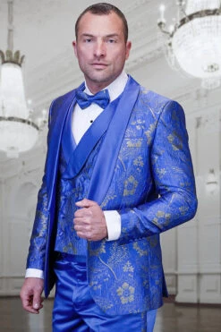 Men's Royal Blue Paisley Lace Print Tuxedo With Double Breasted Vest – Prom & Wedding Suit -Alberto Nardoni Shop Delano 3 Royal 1800x1800 752d7ad2 6710 422c 8c9a d3fddd2dceea