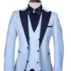 Ivory Tuxedo - Cream Wedding Suit- Off White Groom Slim FitSuit