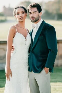 Velvet Blazer - Mens Blazer - Dinner Jacket 'Venice' Emerald Green Velvet Dinner Jacket - Separates -Alberto Nardoni Shop Emerald Green Dinner Jackets