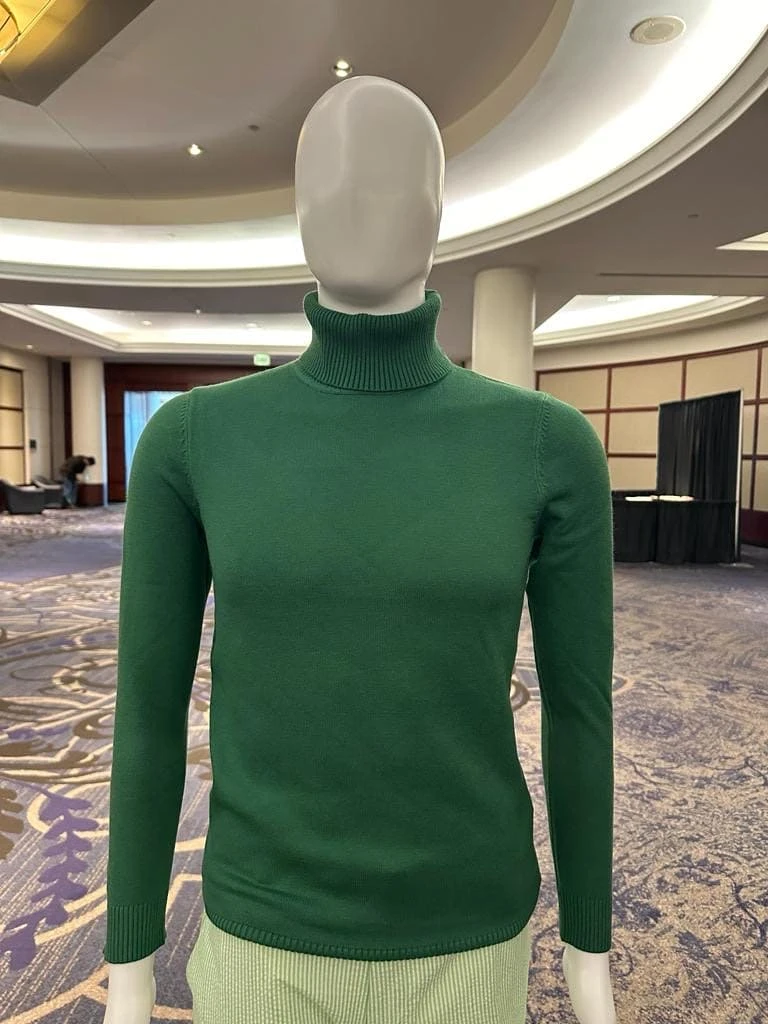 Turtleneck Sweater - Slim Emerald Green Color 1 Turtleneck Sweater - Slim Emerald Green Color