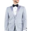 "Light Grey Modern Fit Men's Tuxedo Jacket - Two Button Notch Lapel"