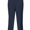 "NavyMen's Regular Fit Wool Dress Pants - Flat Front Style"