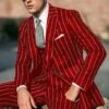 Mafia Outfit - Mobster Outfit - Italian Costume - Hot Red Suit
