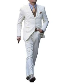 Mens Great Gatsby | Leonardo Dicaprio Suit In Ivory