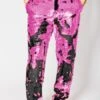 Mens Sequin Pants - Pink Dress Party Pants