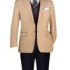 Houndstooth Sport Coat In Tan And Beige Mens Blazer - Patterned Texture - 1920s Vintage Jacket