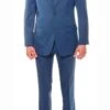 Mens Savannah Indigo Slim Fit 3 Piece Suit