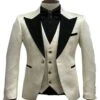 Ivory Wedding Suit - Cream Tuxedo Suit Slim Fit - Ivory Dinner Jacket Plus Pants