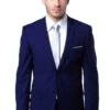 Navy Slim Fit 2 Button Men's Wedding Suit - Basic Style