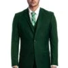 Hunter Green Men's Vested Two Button Wedding & Business Suit