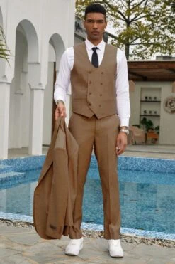 "Mens Stacy Adams Suit - Stacy Adams Suit Men's Summer Suit - One Button, Khaki, Double Breasted Vest" -Alberto Nardoni Shop KcG5oVx 92192603 67d3 4a81 9296 4d812284160b