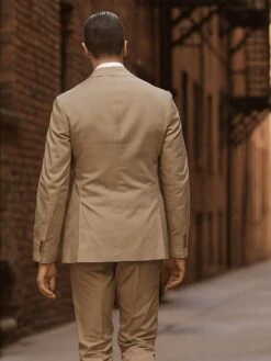 Khaki Cotton Suit - Mens Summer Suit - Tan SuitPerfectKhaki Cotton Suit - Mens Summer Suit - Tan Suit For Casual Or Dressy Events Or Casual -Alberto Nardoni Shop Khaki Cotton Suit 2