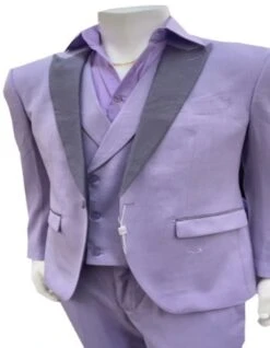 Mens Lavender Prom Tuxedo Suit - Vested Lilac Color Suit -Alberto Nardoni Shop Lilac Color Suit