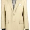 Mens 2 Button Linen Summer Suit In Natural