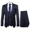 Rossi Man MAX RM1725 Slim Fit 3-Piece Suit – Modern & Stylish Navy Suit For Men